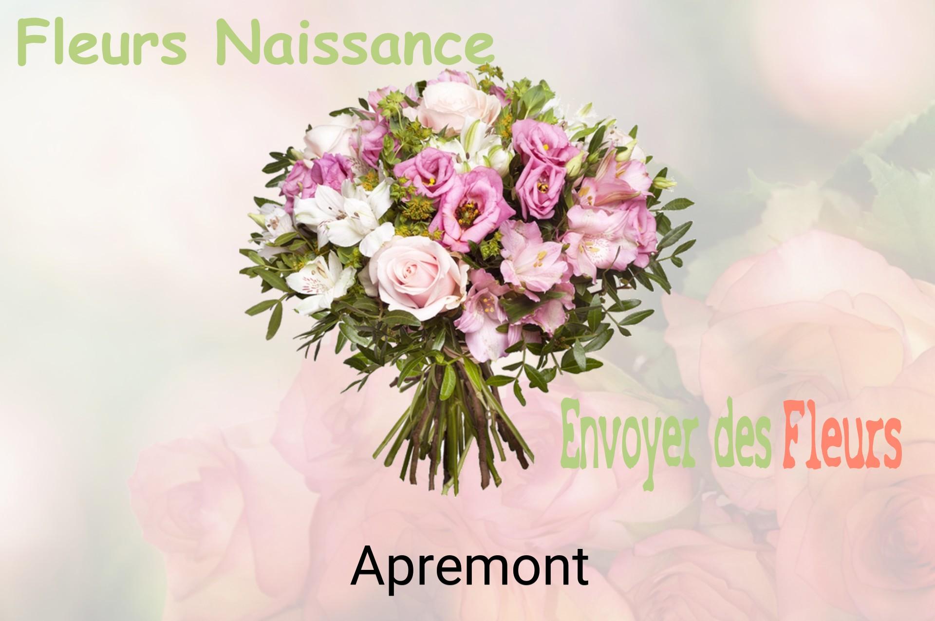 Bouquet de fleurs de naissance livré à Apremont